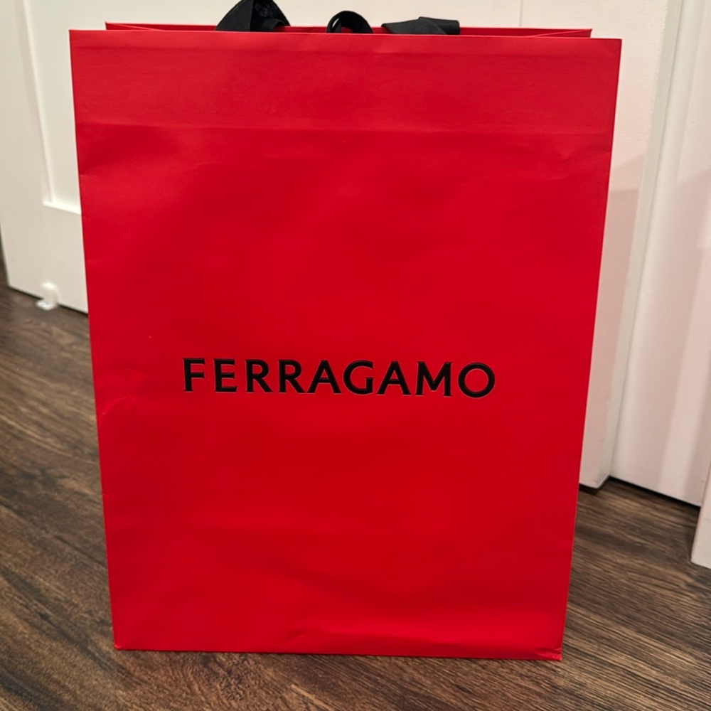 Ferragamo tall shopping bag